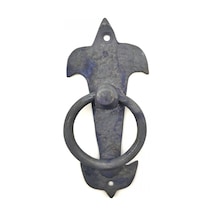 Antika Tarz Dekoratif Pirinç Lale Kapı Halkası - 165x70mm, Oksit Diğer