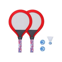 Hafif Portatif Taşınabilir Badminton Seti Kırmızı