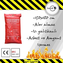 Lorex Lr-Fb1518C Yangın Söndürme Battaniyesi 150 x 180
