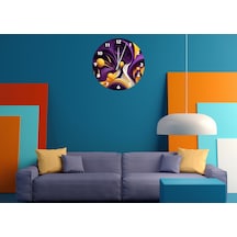 Ti-play Renga 30x30cm Akrilik Dekoratif Modern Duvar Saati ÇOk Renkli