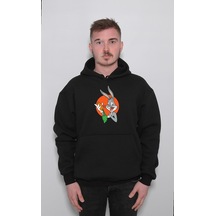Bugs Bunny Çizgi Film Cartoon Network Sweatshirt Unisex Kapüşonlu Hoodie 001