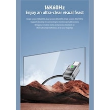 240w Type-c Adaptör 16k60hz Görüntü Desteği, 8k/80gbps Veri Aktarımı, Hızlı Şarj E-marker Çipli Dönüştürücü Otgtt