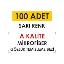 Lionel 100 Adet A Kalite Gözlük Temizleme Sarı Renk
