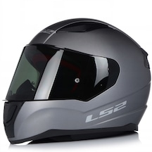 LS2 Rapid 2 Mat Titanıum Full Face Motosiklet Kaskı Siyah Camlı