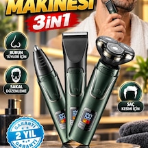 Usb Şarjlı Çok Fonksiyonlu Erkek Tıraş Makinesi Saç, Sakal, Burun Ve Kulak Bakım Cihazı