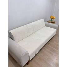 Tr Welsoft Kaymaz Taban Süngerli Koltuk - Çekyat Örtüsü 170x210 Krem 170 X 210 Genel