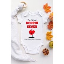 Babylimon Unisex Bebek Beyaz Doğum Günü Baba Desenli Kısa Kol Body Beyaz - 101518707 Beyaz
