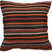 Zehra Abla Halı Yeni El Dokuma Dekoratif Kilim Kırlent Yastık Kılıfı 6470 Çok Renkli