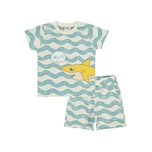 Civil Baby Erkek Bebek Şortlu Takım 6-18 Ay Taş 17330g91624s1-1