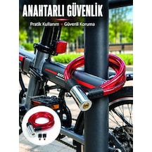 15 Mm Kalın Çelik Halat İle Bisikletiniz İçin Güvenli Koruma