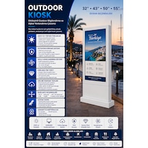 50" Outdoor Kiosk Totem