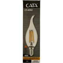 Cata Ct-4062 4w 3000k Günışığı E14 Duylu Led Kıvrık Buji 8 Adet