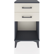 Arges Komodin 2 Çekmeceli 44x30x80 Antrasit-aytaşı Antrasit