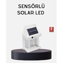 Solar Sensörlü Dış Mekan Lamba 3 Işık Modlu Ve Ip65 Dayanıklı Çr
