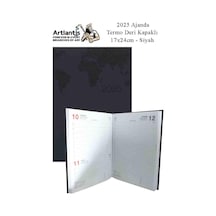 2025 Ajanda Ciltli Termo Kapak 1 Adet 17x24 Cm Ajanda 2025 Çizgili Ajanda Günlük Planlayıcı Termo Kapak 7000 Ofis Okul Siyah