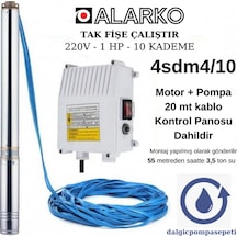 Alarko 4Sdm4/10 Dalgıç Pompa Set Halinde - 20 M Kablolu - Panolu