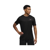 Puma Run Illustration Graphic Erkek Siyah Koşu T-shirt 52844601