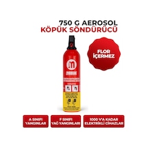 Aerosol Tip Söndürücü 750 Gr Köpüklü Yangın Tüpü Fluor Free A Sınıfı Ve F Sınıfı, Taşınabilir Günlük Güvenlik