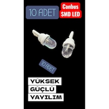 T10 Park Ampul 10 Adet Camlı Yüksek Güçlü Yayılım