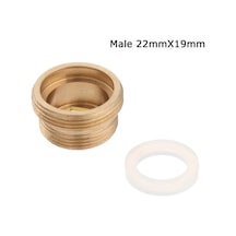 Joyhub Mingjin Shop2 Erkek 22mmx19mm Stili Musluk Havalandırıcı Konektörü Metal Dış Iç Dişli Su Tasarrufu Adaptörü Mutfak Bataryası Mm - Contalı Zhwmed Renkli Çok Renkli