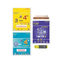Tonguç 4. Sınıf 3 ten 4 e Hazırlık Tekrar Seti - Taktikli Soru Bankası Tüm Dersler Set 3 Kitap