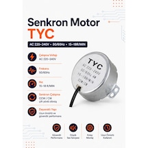 Senkron Motor Tyc Ac 220-240v 50/60hz 15/18 Rpm