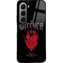 İnfinix Hot 60i Witcher 3 Fire Tasarımlı Glossy Telefon Kılıfı Çok Renkli