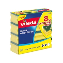Vileda Oluklu Bulaşık Süngeri 8'li Paket 8'li Paket