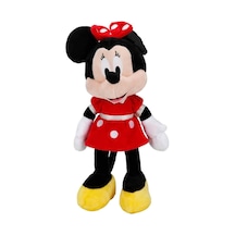 Minnie Kırmızı Elbiseli Peluş 38 Cm Çok Renkli
