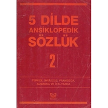 5 Dilde Ansiklopedik Sözlük 2. Cilt - Türkçe - İngilizce - Fransızca - Almanca Ve İtalyanca - Mehmet Ali Yılmaz 2.el