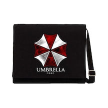 Resident Evil Umbrella Corp Siyah Kanvas Postacı Çantası