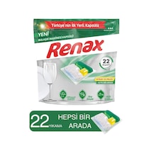 Renax Hepsi Bir Arada Bulaşık Makinesi Deterjanı 22 Tablet