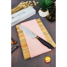 Black Copper Serisi Mutfak Bıçak Santaku Günlük Doğrama Bıçağı