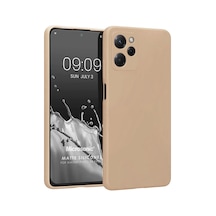 Matte Silicone Xiaomi Redmi 12 İçin Kılıf Gold Redmi 12 İle Uyumlu Kılıf - Gold