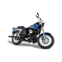 Harley Davidson 1/12 Ölçek 2004 Dyna Super Glide Sport Lacivert Diecast Motosiklet