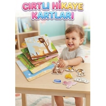 Cırtlı Hayvanlar Hikaye Kartları 3d Eğitici Ve Geliştirici 24 Adet Figürlü Çocuk Oyun Seti