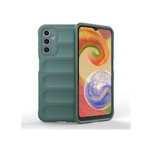 Samsung Uyumlu Galaxy A14 4g Kılıf Optimum Silikon Koyu Yeşil