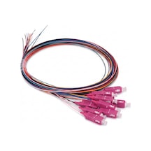 Alfafonet Sc/pc Multimode Loose Buffer Om4 2 Metre Fiber Optik Pigtail 12 Renk