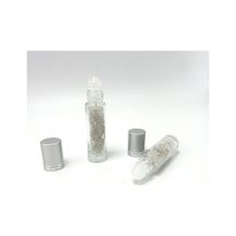 Yıldız Doğal Taş Sertifikalı Kristal Kuvars Doğal Taş Esans Şişesi + Roller Masaj Aleti 10 ML