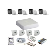 Hikvision 4 Kameralı Dış Ortam Güvenlik Kamera Seti 1 Tb Hdd