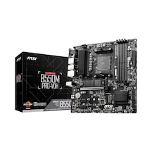 B550m Pro-vdh Am4 Ddr4 4400 Oc Hdmı Dp Vga M.2 Usb3.2 Matx Anakart