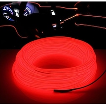 Astraled Kırmızı Universal İp Neon Led Araç İçi Aydınlatma 12v Led İp Formlu Trim 2 Metre