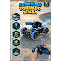 Uzaktan Kumandalı Şarjlı Akrobatik Tank Araba Su Püskürten Işıklı Buharlı 360 Drift Arabası Sarı