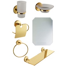 Kiraz 5 Li Ayna Seti Gold Renk Altın