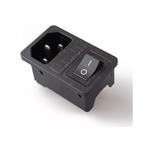 Mr-214a Power Soket Erkek Anahtarlı + Fuseli Kulaksız