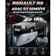 Renault R9 Araç Ön Cam Güneşliği Katlanabilir Şemsiye Oto Güneşlik Uv Korumalı Gölgelik Araba Oto Şemsiyesi