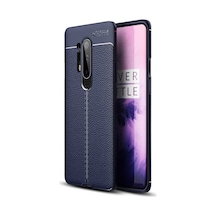 One Plus 8 Pro Kılıf Deri Görünümlü Renk Atmayan Dayanaklı Silikon Kapak Niss