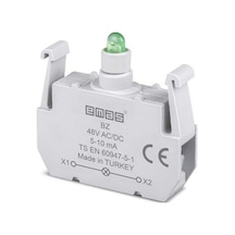 Emas Bz 48v Ac/dc Ledli Yeşil Sinyal Blok Butonu