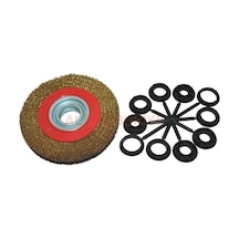 Hawk 10105 Daire Fırça Sarı Telli 150x25 Mm