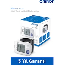 Omron RS4 Bilekten Dijital Pilli Tansiyon Aleti – Intellisense Teknolojili, Sensörlü, 60 Ölçüm Hafızalı
